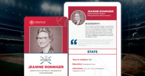 Jeanine Ronniger ALS baseball card